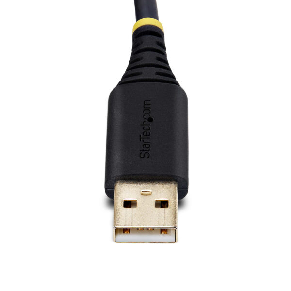 StarTech.com 2m USB Null Modem Kabel, USB Seriell Adapter, COM Retention, FTDI, USB RS232, Wechselbare DB9 Schrauben/Muttern, Nullmodemkabel auf USB, Win/macOS/Linux - Image 5