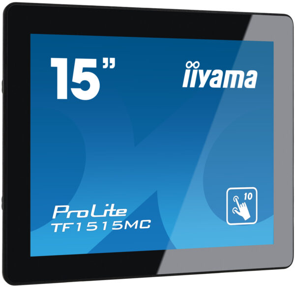 iiyama TF1515MC-B2 Signage-Display 38,1 cm (15") LED 350 cd/m² XGA Schwarz Touchscreen - Image 2