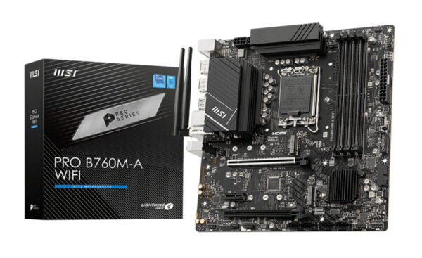 MSI PRO B760M-A WIFI Motherboard Intel B760 LGA 1700 micro ATX