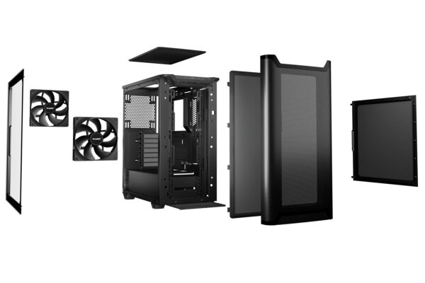 be quiet! PURE BASE 501 Airflow Window Black Midi Tower Schwarz - Image 4