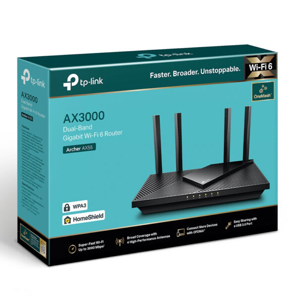 TP-Link Archer AX3000 Dual Band Gigabit Wi-Fi 6 Router - Image 4