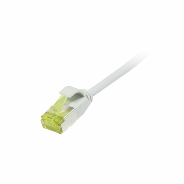 Patchkabel RJ45, CAT6A 500Mhz, 0.25m, grau, U/FTP, slimline rund d 3,8mm, TPE/LSZH(Superflex), AWG32, mit CAT7 Rohkabel, Synergy 21
