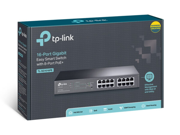 TP-Link 16-Port Gigabit Easy Smart Switch mit 8-Port PoE+ - Image 4