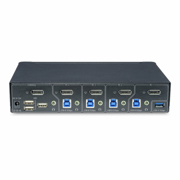 StarTech.com 4-Port DisplayPort KVM Switch, Single 4K 60Hz Monitor, 6x USB-Ports, Hotkey- & Knopfumschaltung, KVM Umschalter, DisplayPort 1.2, OS-unabhängig, TAA-konform - Image 4