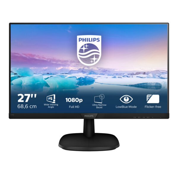 Philips V Line Full-HD-LCD-Monitor 273V7QDSB/00 - Image 2