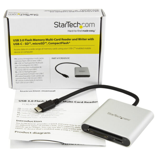 StarTech.com USB 3.0 Kartenleser mit USB-C - SD, MicroSD, CompactFlash - Image 5