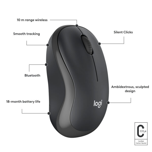 Logitech M240 Maus Reisen Beidhändig Bluetooth - Image 7