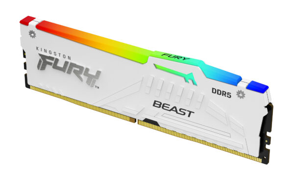 Kingston Technology FURY Beast 32GB 6000MT/s DDR5 CL30 DIMM (2er-Kit) White RGB EXPO - Image 2