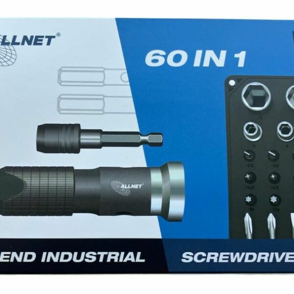 ALLNET Tools Schraubenzieher Set, Hochwertiges Toolkit/Werkzeug 60 Teile