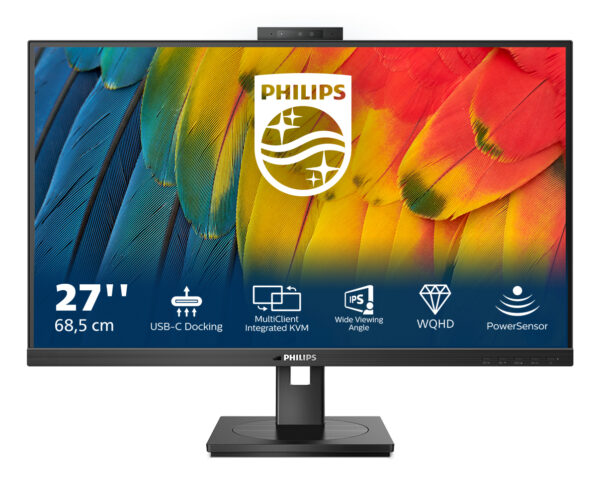 Philips 5000 series 27B1U5601H/00 LED display 68,6 cm (27") 2560 x 1440 Pixel Quad HD LCD Schwarz - Image 2