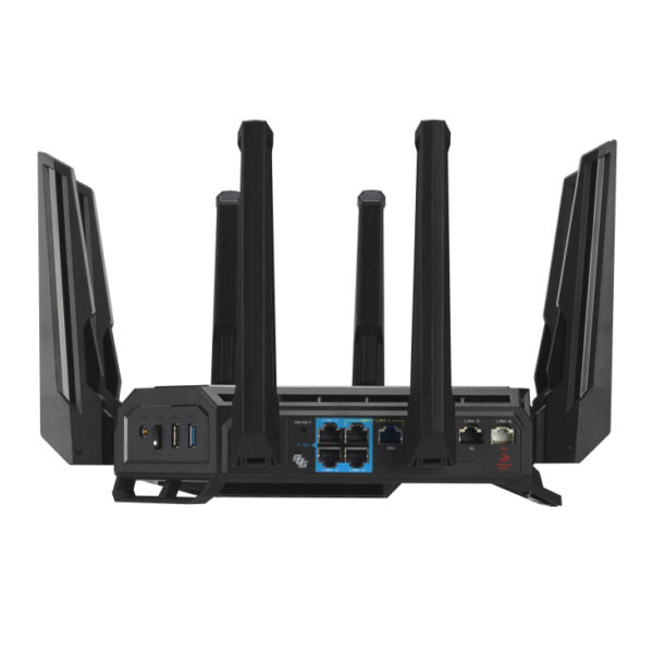 ASUS ROG Rapture GT-BE98 WLAN-Router 10 Gigabit Ethernet Quad-band (2.4 GHz / 5 GHz-1 / 5 GHz-2 / 6 GHz) Schwarz - Image 3