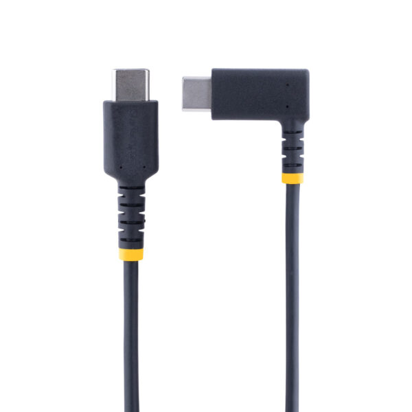 StarTech.com 15 cm USB-C Ladekabel Mit Winkelstecker und 60W PD 3A - Robustes Schnellladekabel Mit Aramidfaser - USB-C Auf USB-C Kabel - USB 2.0 Typ-C Kabel Für Handy, Tablet - Image 3