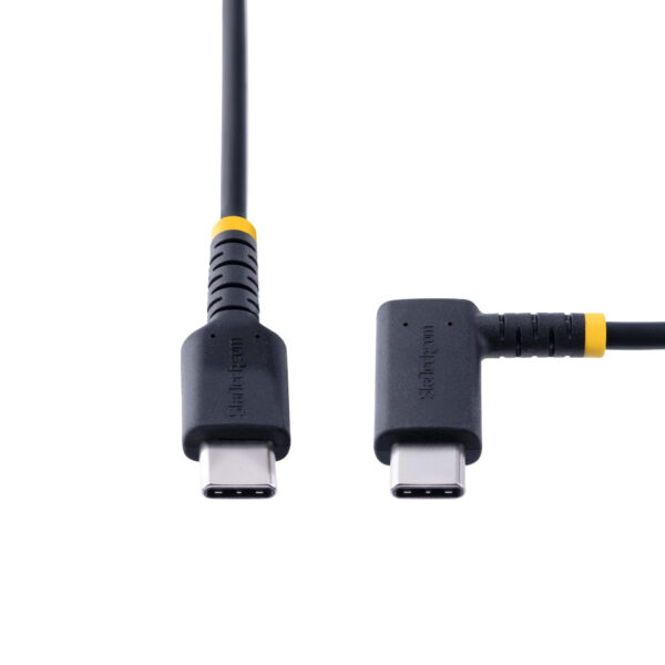 StarTech.com 15 cm USB-C Ladekabel Mit Winkelstecker und 60W PD 3A - Robustes Schnellladekabel Mit Aramidfaser - USB-C Auf USB-C Kabel - USB 2.0 Typ-C Kabel Für Handy, Tablet - Image 5