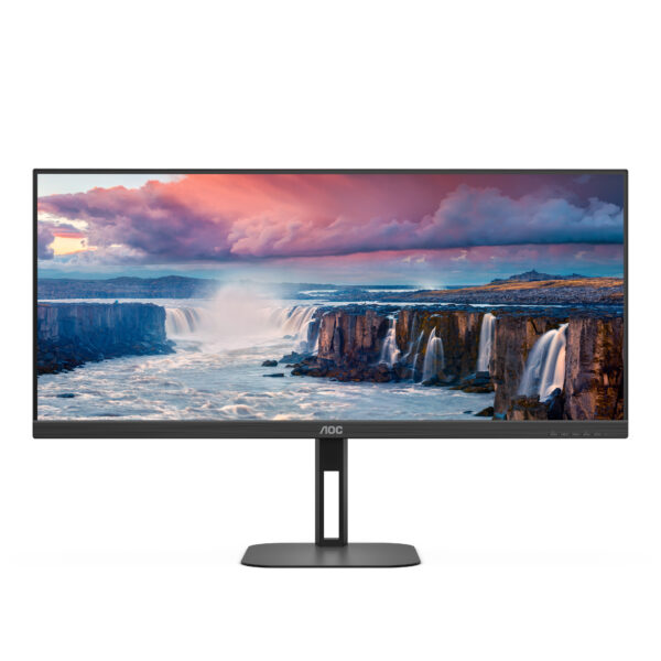 AOC V5 U34V5C/BK Computerbildschirm 86,4 cm (34") 3440 x 1440 Pixel UltraWide Quad HD LCD Schwarz - Image 2