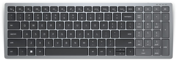 DELL KB740 Tastatur Büro RF Wireless + Bluetooth QWERTZ Deutsch Grau, Schwarz