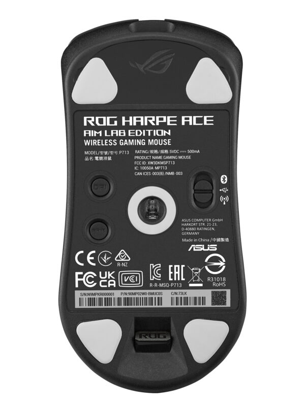 ASUS ROG Harpe Ace Aim Lab Edition Maus Gaming Beidhändig RF Wireless + Bluetooth + USB Type-A Optisch 36000 DPI - Image 2