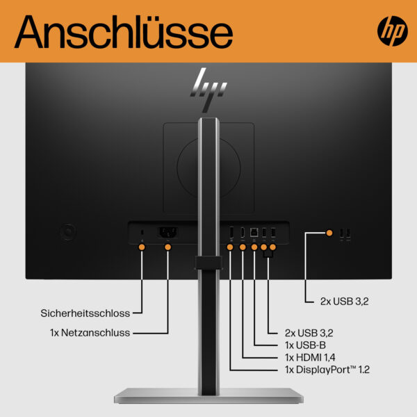 HP E-Series E24 G5 FHD Monitor - Image 6