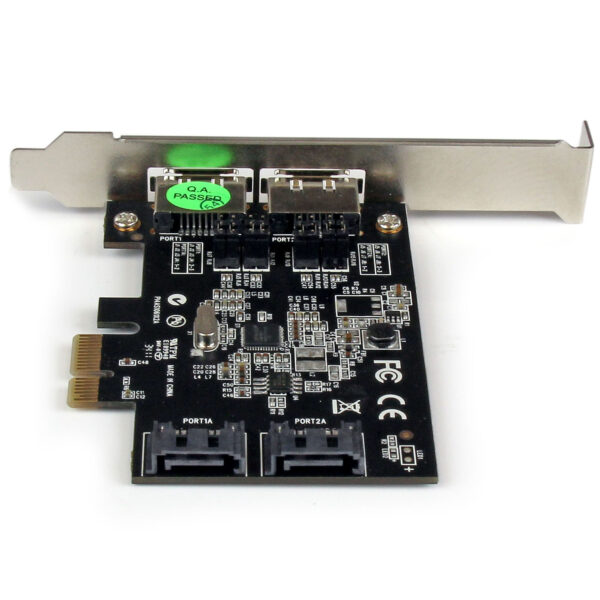 StarTech.com 2 Port SATA III PCI Express Schnittstellenkarte - 2 Port Serial-ATA 6Gbit/s PCIe Karte - SATA/eSATA Kontroller Karte für 2 Laufwerke - Image 3