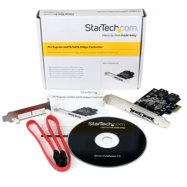 StarTech.com 2 Port SATA III PCI Express Schnittstellenkarte - 2 Port Serial-ATA 6Gbit/s PCIe Karte - SATA/eSATA Kontroller Karte für 2 Laufwerke - Image 5