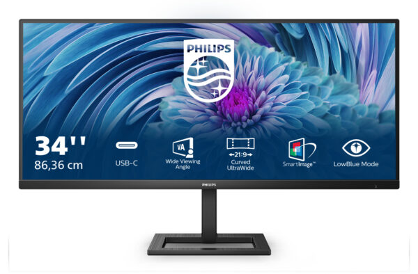 Philips E Line 346E2LAE/00 LED display 86,4 cm (34") 3440 x 1440 Pixel Wide Quad HD LCD Schwarz - Image 2