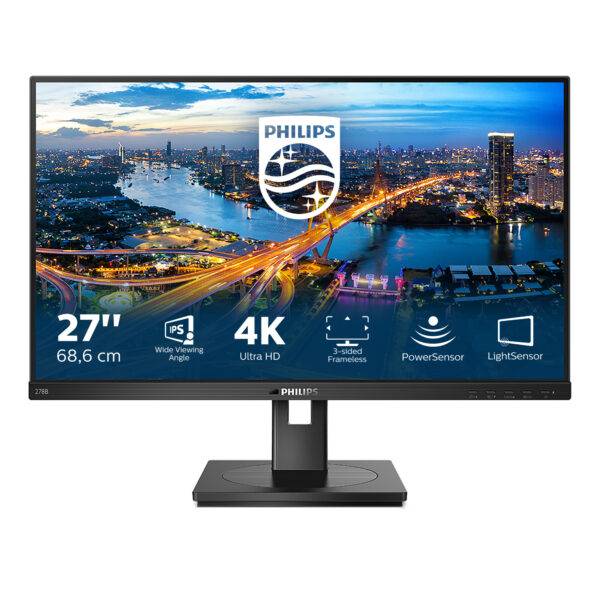 Philips B Line 278B1/00 LED display 68,6 cm (27") 3840 x 2160 Pixel 4K Ultra HD Schwarz - Image 2