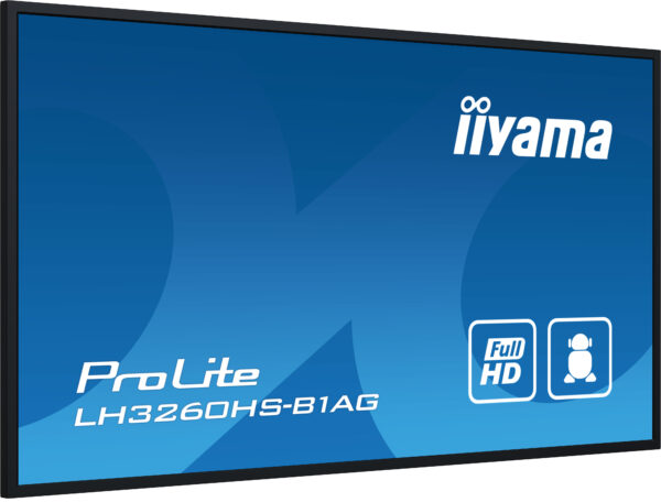 iiyama LH3260HS-B1AG Signage-Display Digitale A-Platine 80 cm (31.5") LED WLAN 500 cd/m² Full HD Schwarz Eingebauter Prozessor Android 11 24/7 - Image 3