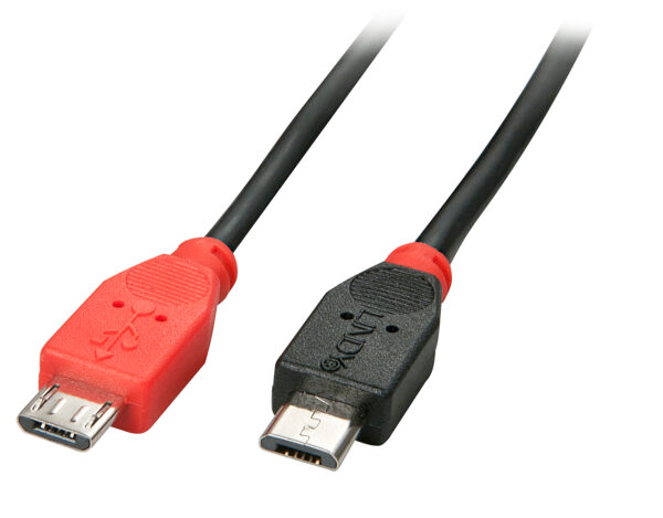 Lindy 31759 USB Kabel USB 2.0 1 m Micro-USB B Schwarz