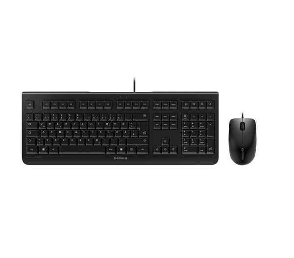 CHERRY DC 2000 Kabelgebundenes Desktopset, Schwarz, USB (QWERTZ - DE)