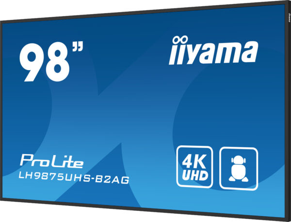 iiyama LH9875UHS-B2AG Signage-Display Digital Signage Flachbildschirm 2,48 m (97.5") LED WLAN 500 cd/m² 4K Ultra HD Schwarz Eingebauter Prozessor Android 11 24/7 - Image 5