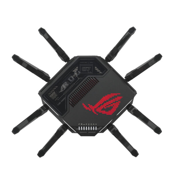 ASUS ROG Rapture GT-BE98 WLAN-Router 10 Gigabit Ethernet Quad-band (2.4 GHz / 5 GHz-1 / 5 GHz-2 / 6 GHz) Schwarz - Image 7