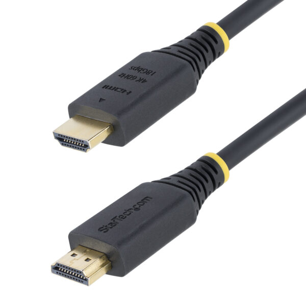 StarTech.com 2m Premium Zertifiziertes High Speed HDMI Kabel, 4K 60Hz/1440p 144Hz, HDR10/HDCP 2.2/ARC, 18Gbps, UHD HDMI 2.0 Arc Kabel für Fernseher/Monitor/PC/Laptop/Projektor - Image 2