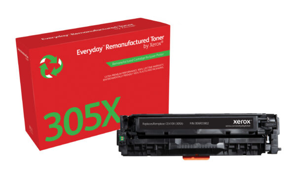 Everyday ™ Schwarz wiederaufbereiteter Toner von Xerox, kompatibel mit HP 305X (CE410X), High capacity