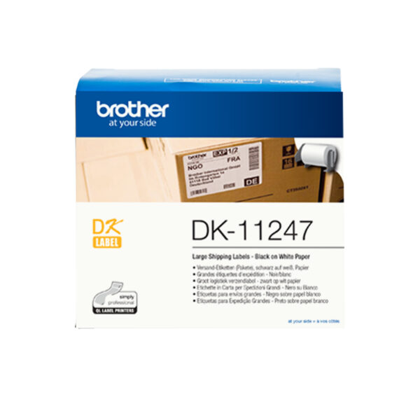 Brother DK-11247 Etiketten erstellendes Band Schwarz auf weiss - Image 2