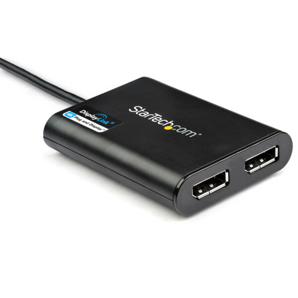 StarTech.com USB-zu-Dual-DisplayPort-Adapter - 4K 60 Hz - USB 3.0 (5 Gbit/s) - Image 2