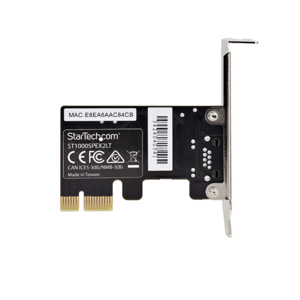 StarTech.com 1-Port Gigabit Netzwerkkarte, PCI-Express LAN-Karte, Niedrigprofil 10/100/1000Mbps NIC, Realtek RTL8111H 1G PCIe Netzwerkadapter, Windows und Linux Kompatibel, TAA Konform - Image 6