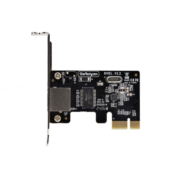 StarTech.com 1-Port Gigabit Netzwerkkarte, PCI-Express LAN-Karte, Niedrigprofil 10/100/1000Mbps NIC, Realtek RTL8111H 1G PCIe Netzwerkadapter, Windows und Linux Kompatibel, TAA Konform - Image 5