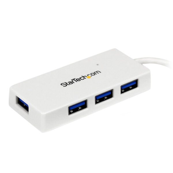 StarTech.com 4 Port USB 3.0 SuperSpeed Mini Hub - 5Gbps - Weiß - Image 2