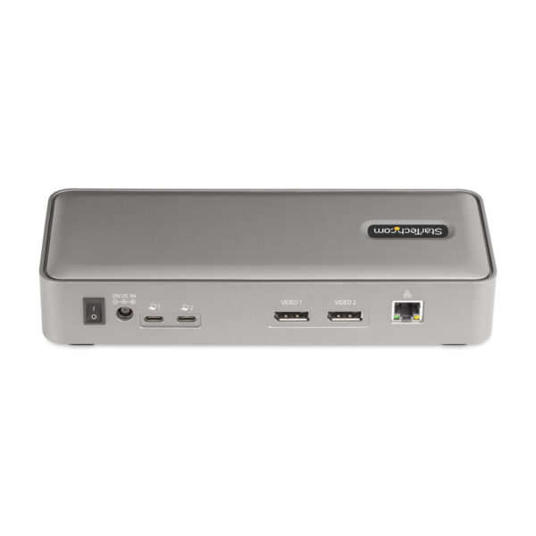 StarTech.com Dual Monitor USB-C KVM Dockingstation für Zwei Laptops, 2x 4K 60Hz DisplayPort Monitore Dock/KVM Switch, 5x USB, 90W/45W Power Delivery für zwei Notebooks, USB-C KVM, Windows/macOS - Image 3