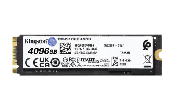 Kingston Technology 4096G KC3000 M.2 2280 NVMe SSD - Image 2