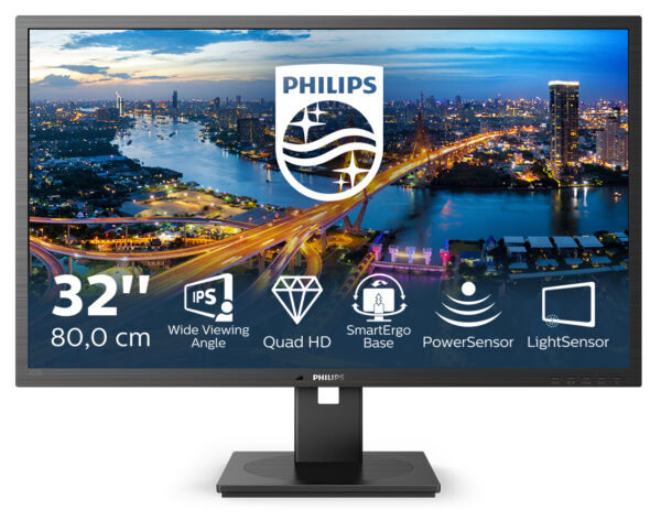 Philips B Line 325B1L/00 Computerbildschirm 80 cm (31.5") 2560 x 1440 Pixel 2K Ultra HD LCD Schwarz - Image 2