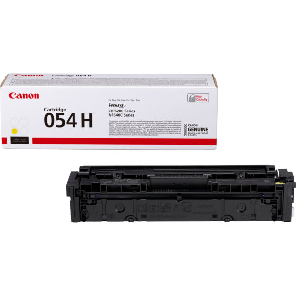 Canon 054 H High Yield Toner-Cartridge, Gelb