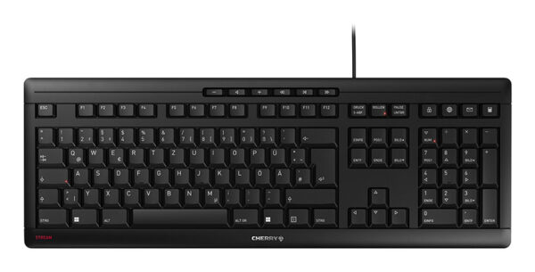 CHERRY STREAM KEYBOARD Kabelgebundene Tastatur, Schwarz, USB (QWERTZ - DE)