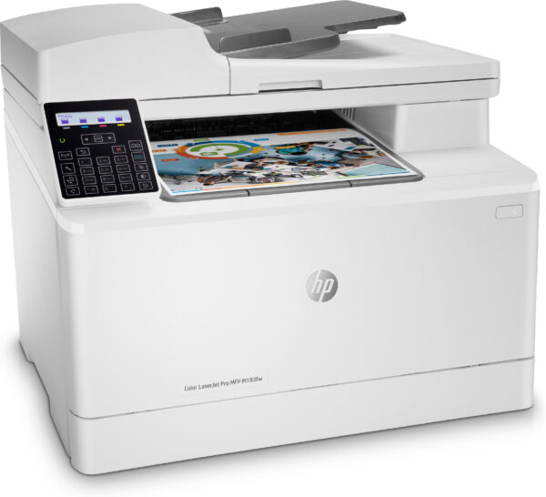 HP Color LaserJet Pro MFP M183fw, Drucken, Kopieren, Scannen, Faxen, Automatische Dokumentenzuführung für 35 Blatt; Energieeffizient; Hohe Sicherheit; Dualband Wi-Fi - Image 3