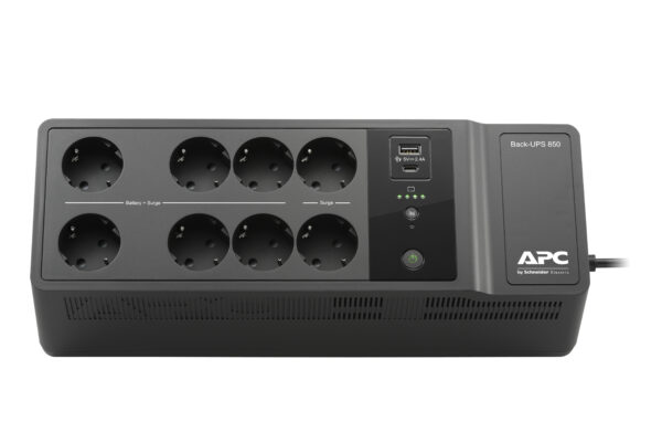 APC Back-UPS BE850G2-GR - USV 8x Schuko, 850VA, 2 USB-Ladegeräte, 1 USB-Datenanschluss - Image 2