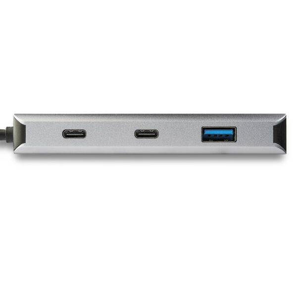 StarTech.com 4 Port USB-C™ Hub mit 2x USB A und 2x USB-C - SuperSpeed 10 Gbit/s USB Typ C 3.2 Gen 2 Hub - USB Bus-Stromversorgung - Tragbarer USB-C zu USB Adapter Hub - Aluminium - 25 cm Kabel - Image 3