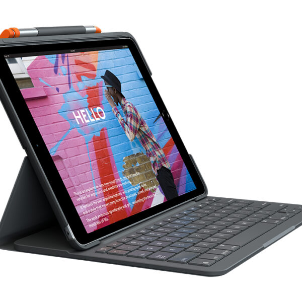 Logitech Slim Folio QWERTZ Deutsch Bluetooth Graphit