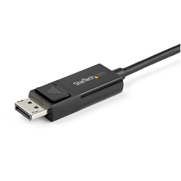 StarTech.com 2m USB-C auf DisplayPort 1.2 Kabel 4K 60Hz - Bidirektionales DP zu USB-C oder USB-C zu DP reversibles Videoadapterkabel - HBR2/HDR - USB Typ C/TB3 Monitorkabel - Image 2