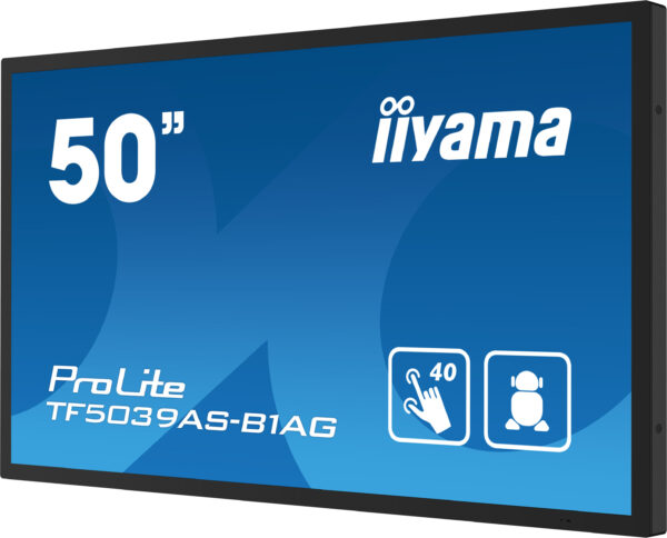 iiyama TF5039AS-B1AG Signage-Display Digital Signage Flachbildschirm 125,7 cm (49.5") LED 500 cd/m² 4K Ultra HD Schwarz Touchscreen Eingebauter Prozessor Android 24/7 - Image 5