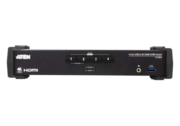 ATEN 4-Port USB 3.0 4K HDMI KVMP™ Switch mit Audio Mixer Modus - Image 3