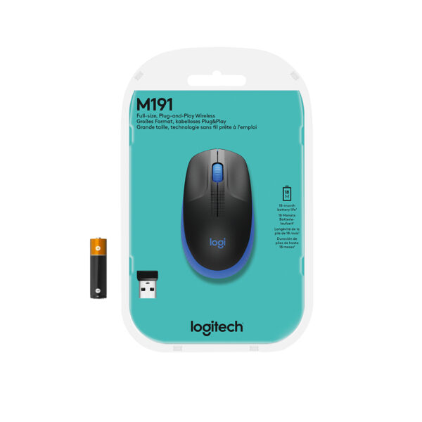 Logitech M190 Maus Büro Beidhändig RF Wireless Optisch 1000 DPI - Image 7